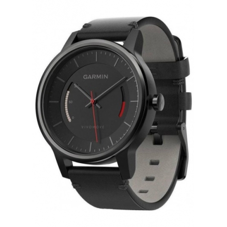 Garmin Vivomove Classic Black with Leather Band (кожаный браслет) (010-01597-10)